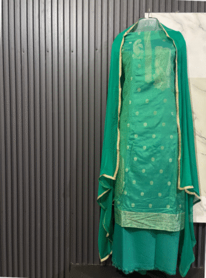 Husn-E-Sabz Banarasi Silk Suit Set