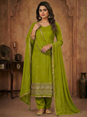 Zar-E-Hara Organza Festive Suit Set