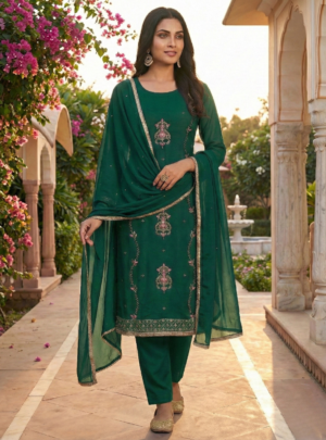 Emerald Grace Georgette Suit Set