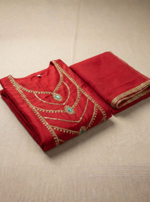 Surkh Saaz Jaam Cotton Suit Set